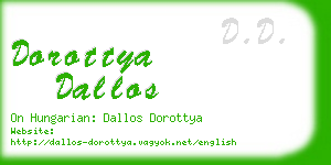 dorottya dallos business card